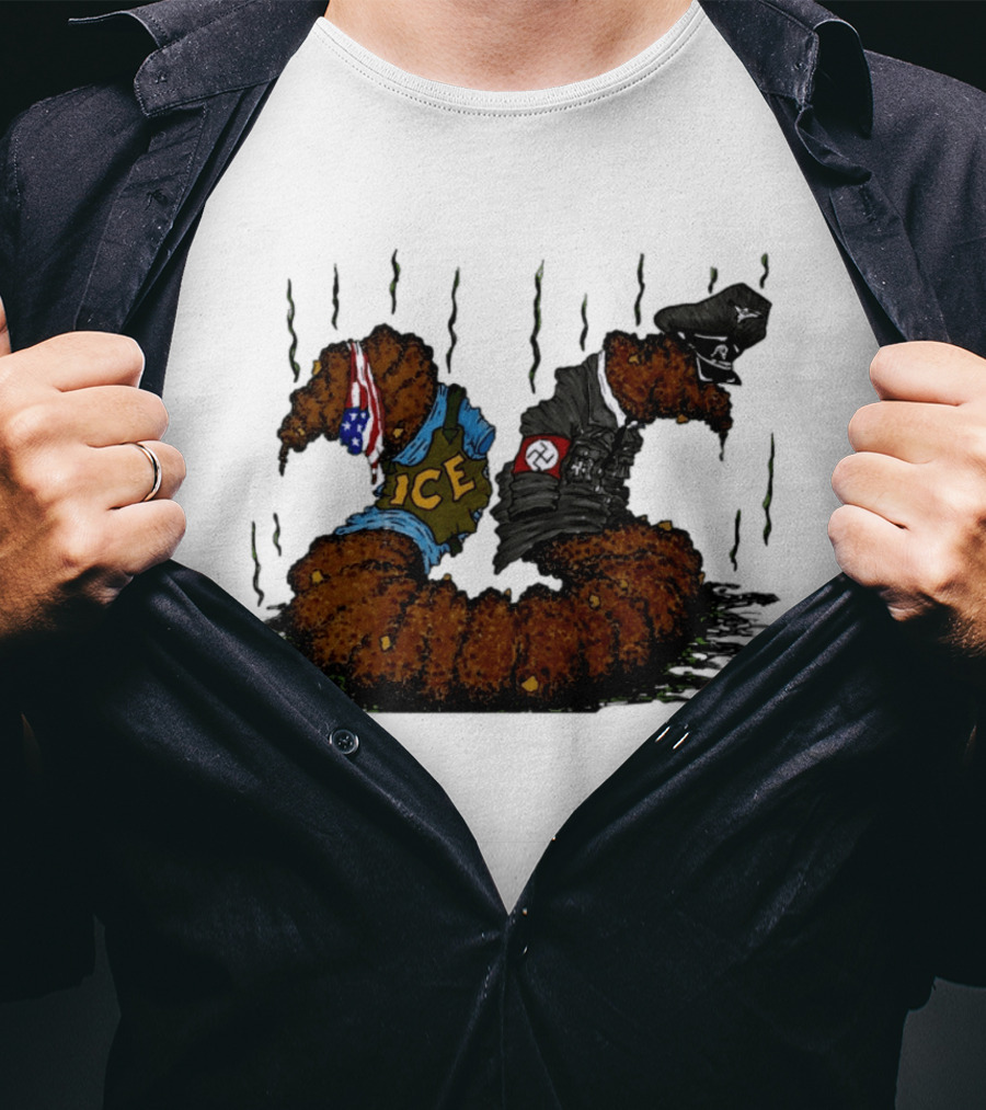 United States Immigration ICE And Nazi Germany Comparison Symbolism T-Shirt