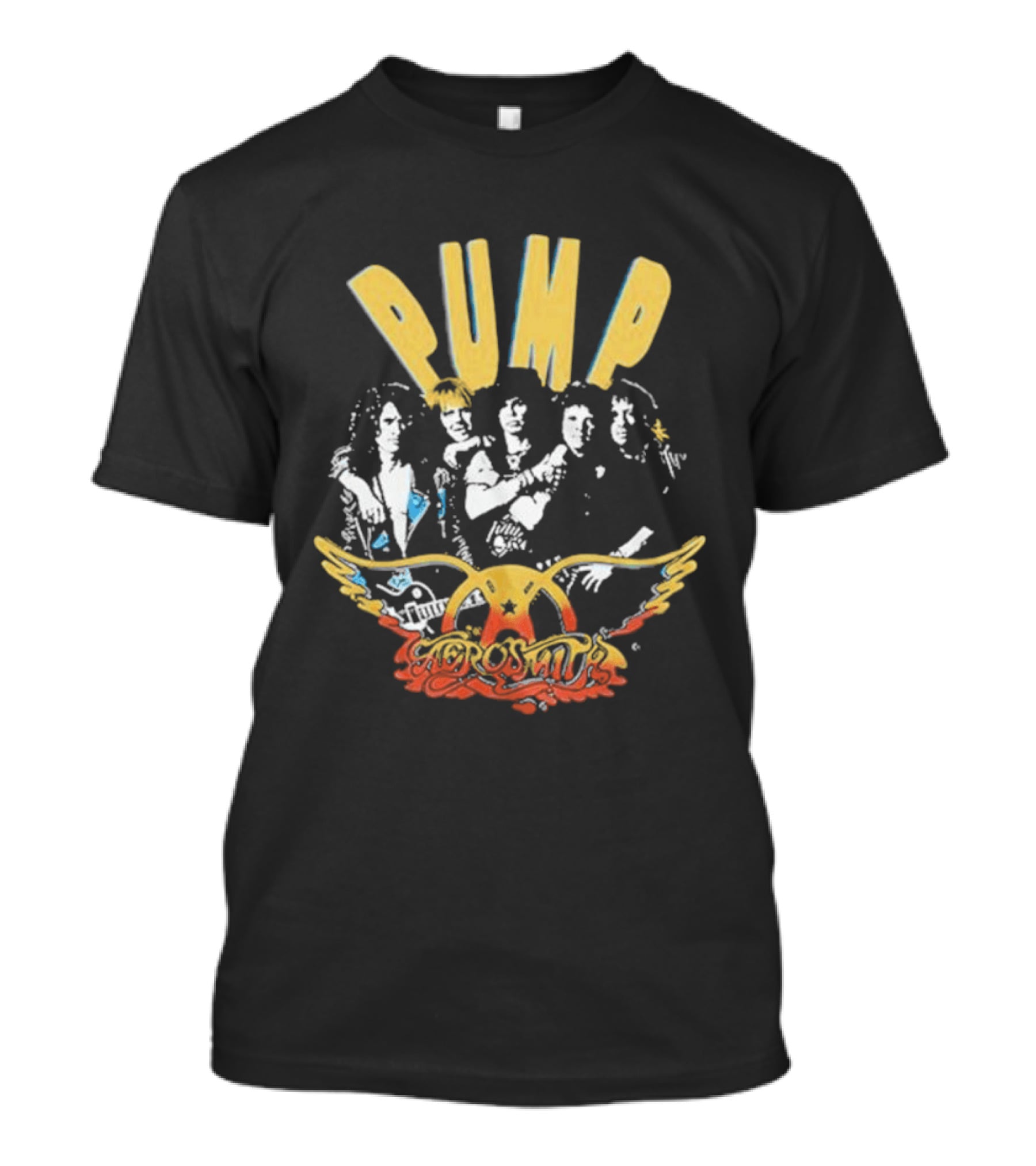 Aerosmith Pump Album 1990 Tour Wings Iconic Band T-Shirt