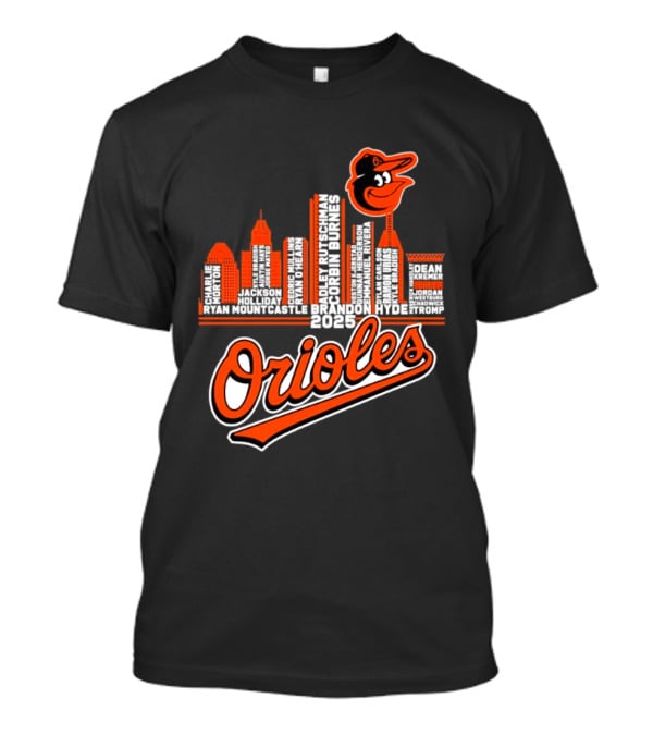 Baltimore Orioles City Skyline 2025 T-Shirt