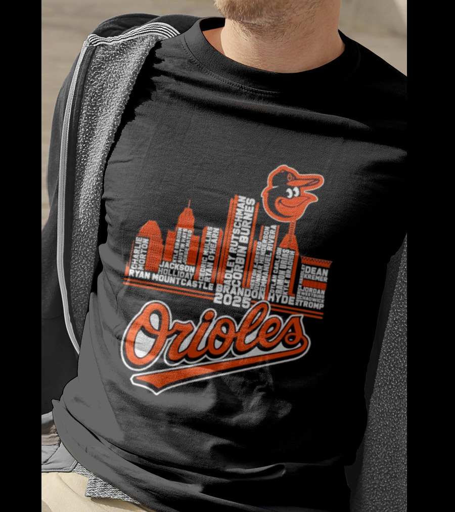 Baltimore Orioles City Skyline 2025 T-Shirt