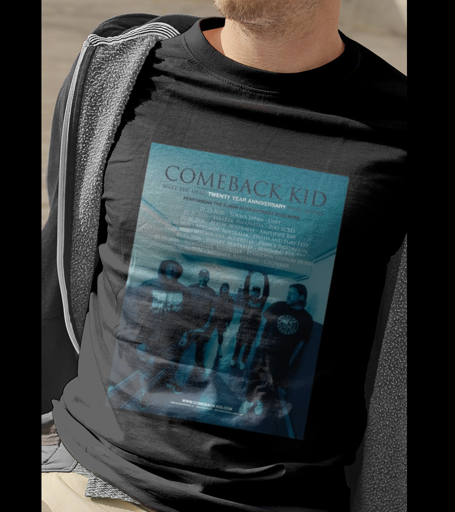 Comeback Kid Wake The Dead Twenty Year Anniversary Asia Australia Tour 2026 Dates T-Shirt