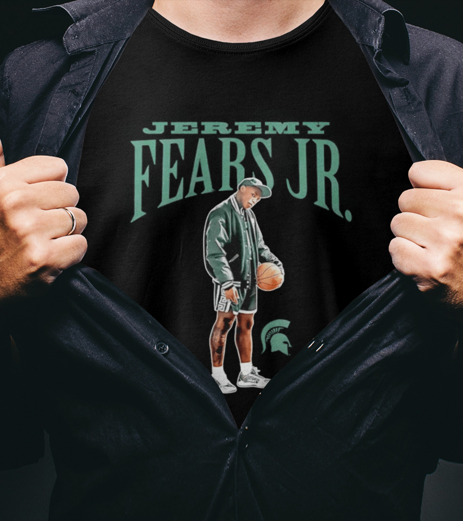 Michigan State Spartans Jeremy Fears Jr Basketball T-Shirt