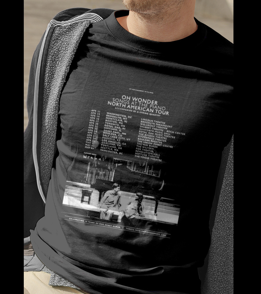 Oh Wonder Songs At The Piano North American Tour 2026 Dates And Venues T-Shirt