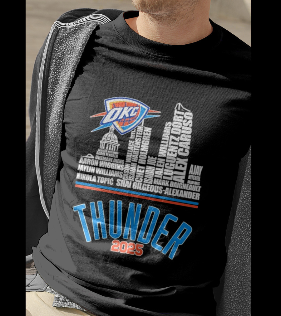 OKC Thunder Skyline 2025 T-Shirt