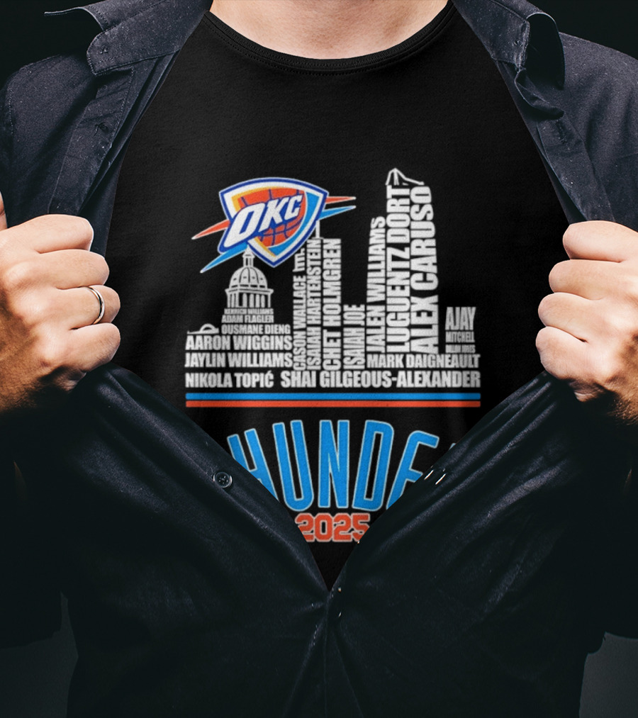 OKC Thunder Skyline 2025 T-Shirt