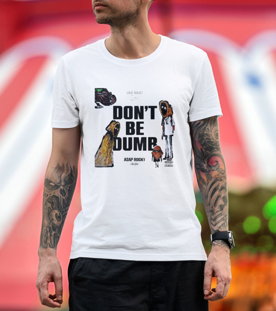 ASAP Rocky X Tim Burton Don't Be Dumb Character Collab T-Shirt