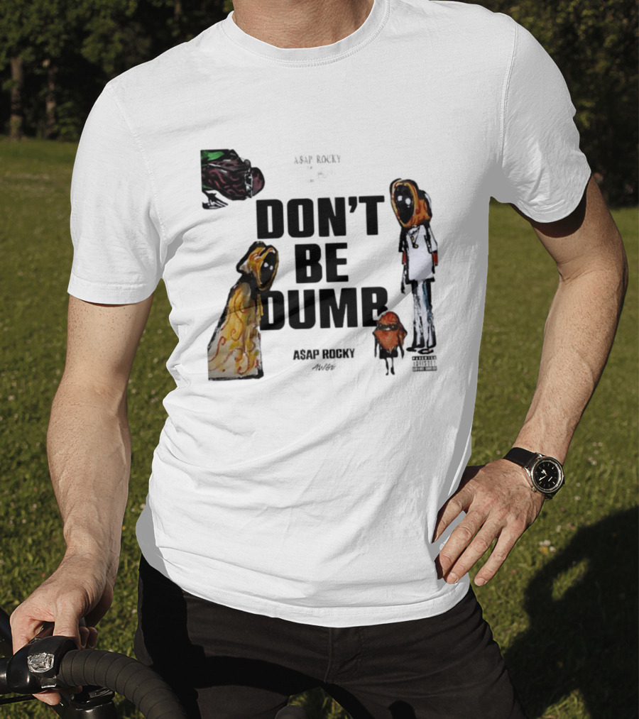 ASAP Rocky X Tim Burton Don't Be Dumb Character Collab T-Shirt