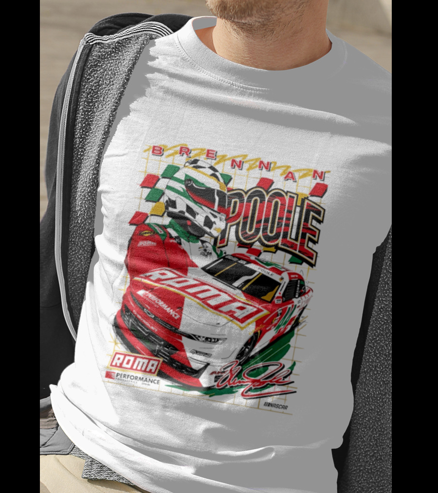 Brennan Poole 44 Roma Performance Motorsports Racing Suit Daytona Race Day T-Shirt