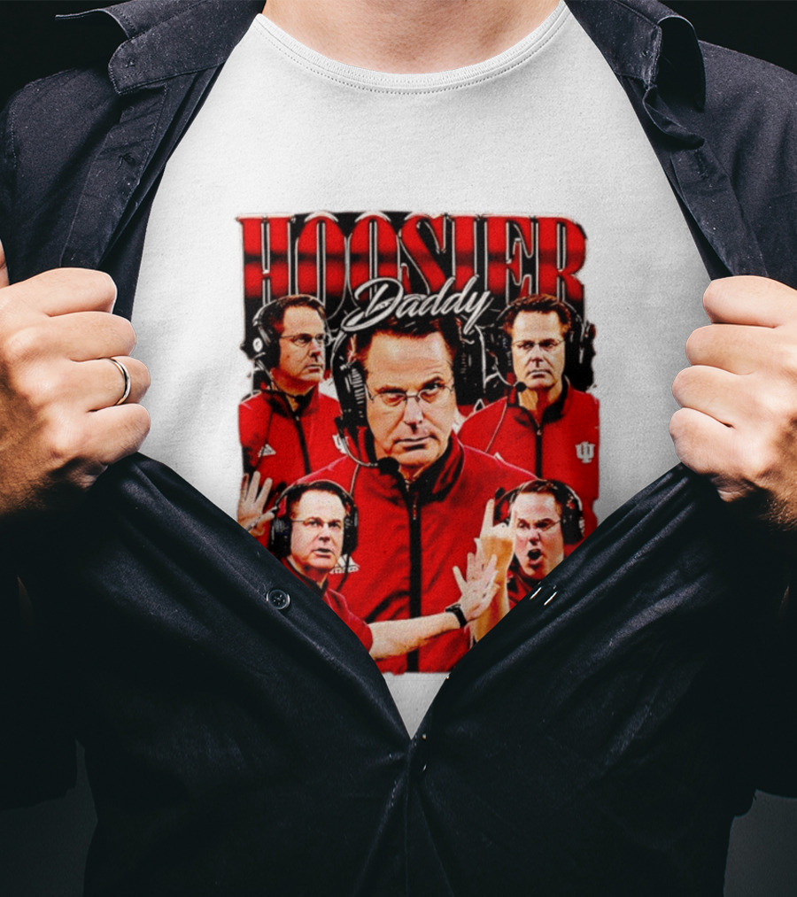 Hoosier Daddy Indiana University Football Coach Iconic Moment T-Shirt