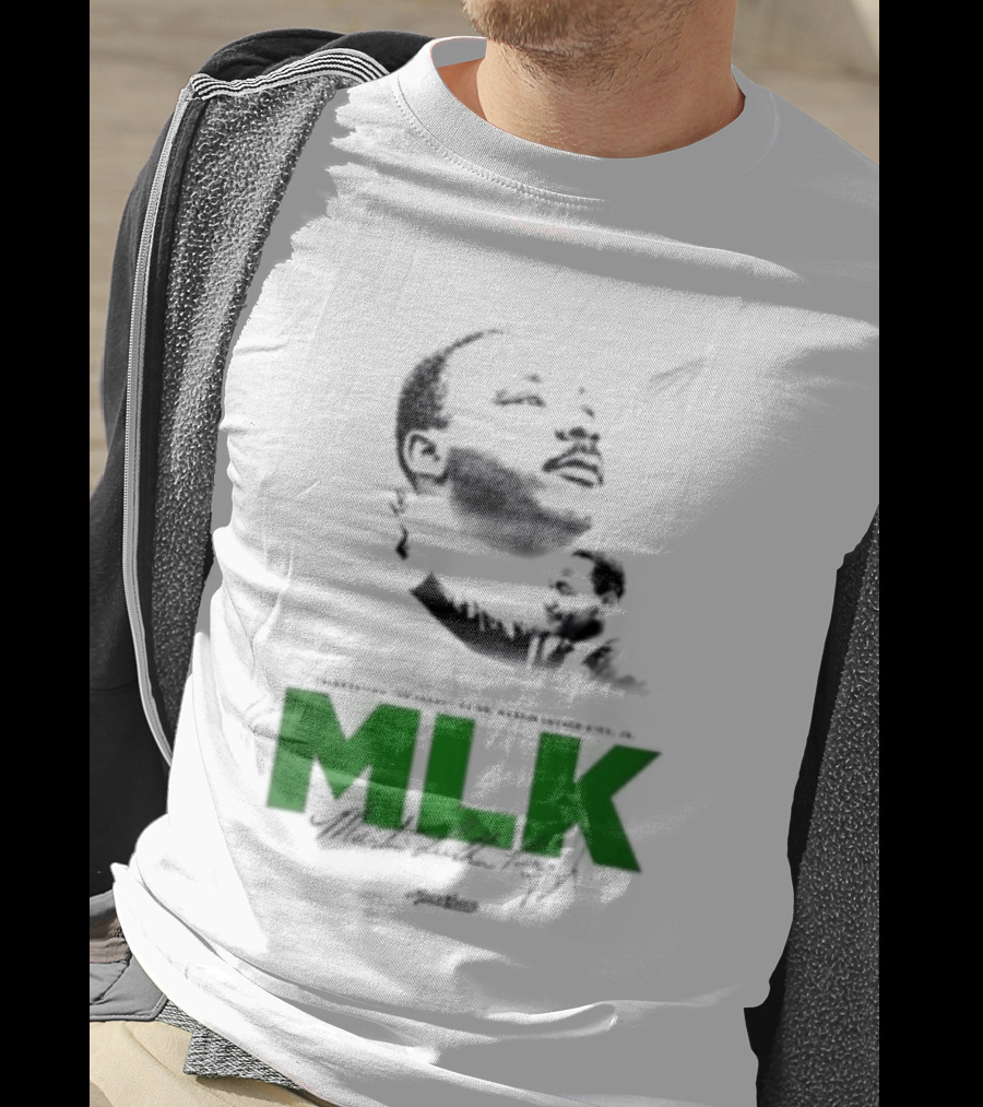 MLK Dr Martin Luther King Jr Bold Green T-Shirt