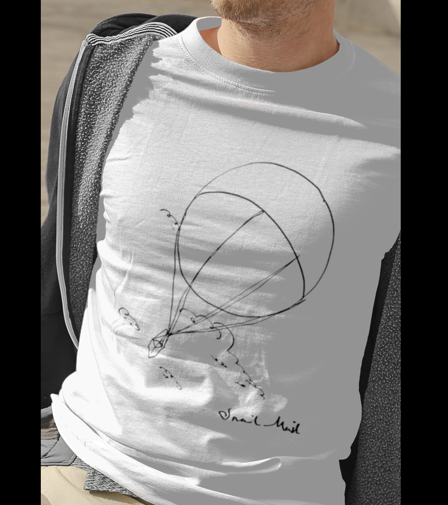 Hot Air Balloon Sketch With Child's Adventure Drawing T-Shirt