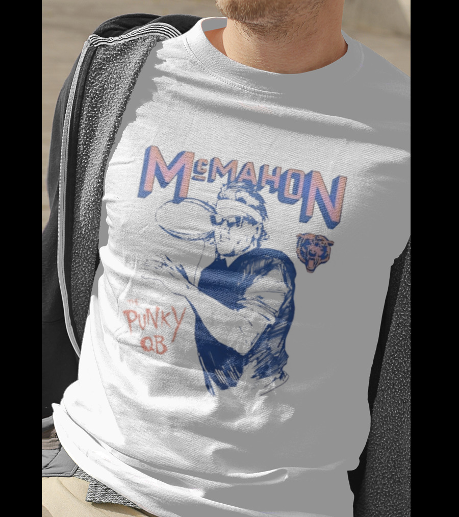 Jim McMahon Chicago Bears The Punky QB McMahon Bears T-Shirt