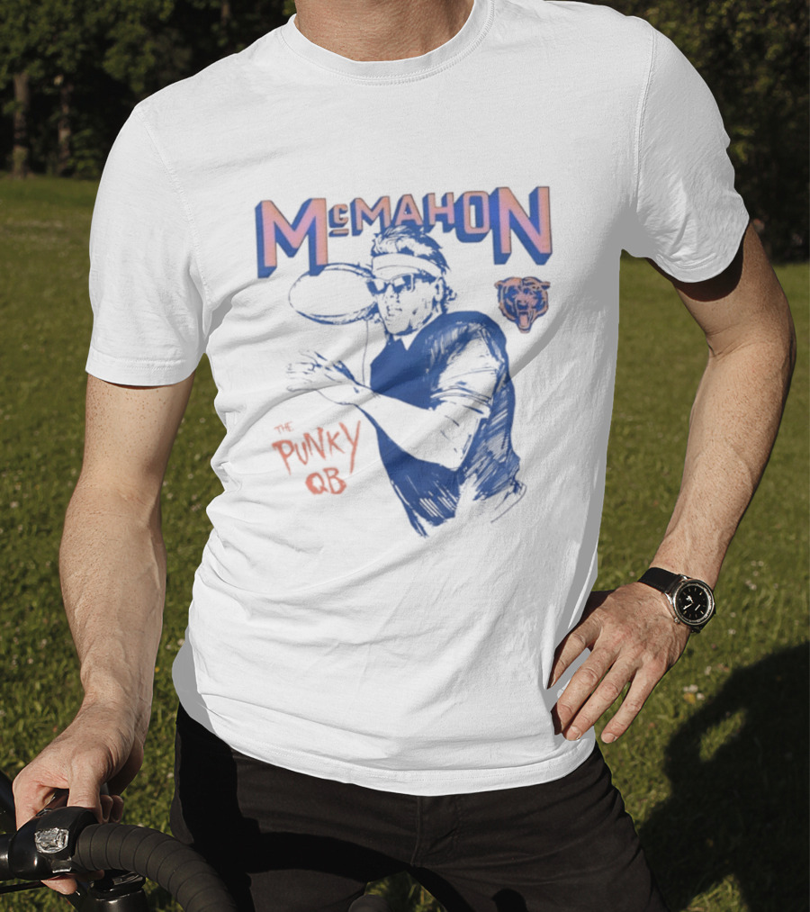 Jim McMahon Chicago Bears The Punky QB McMahon Bears T-Shirt