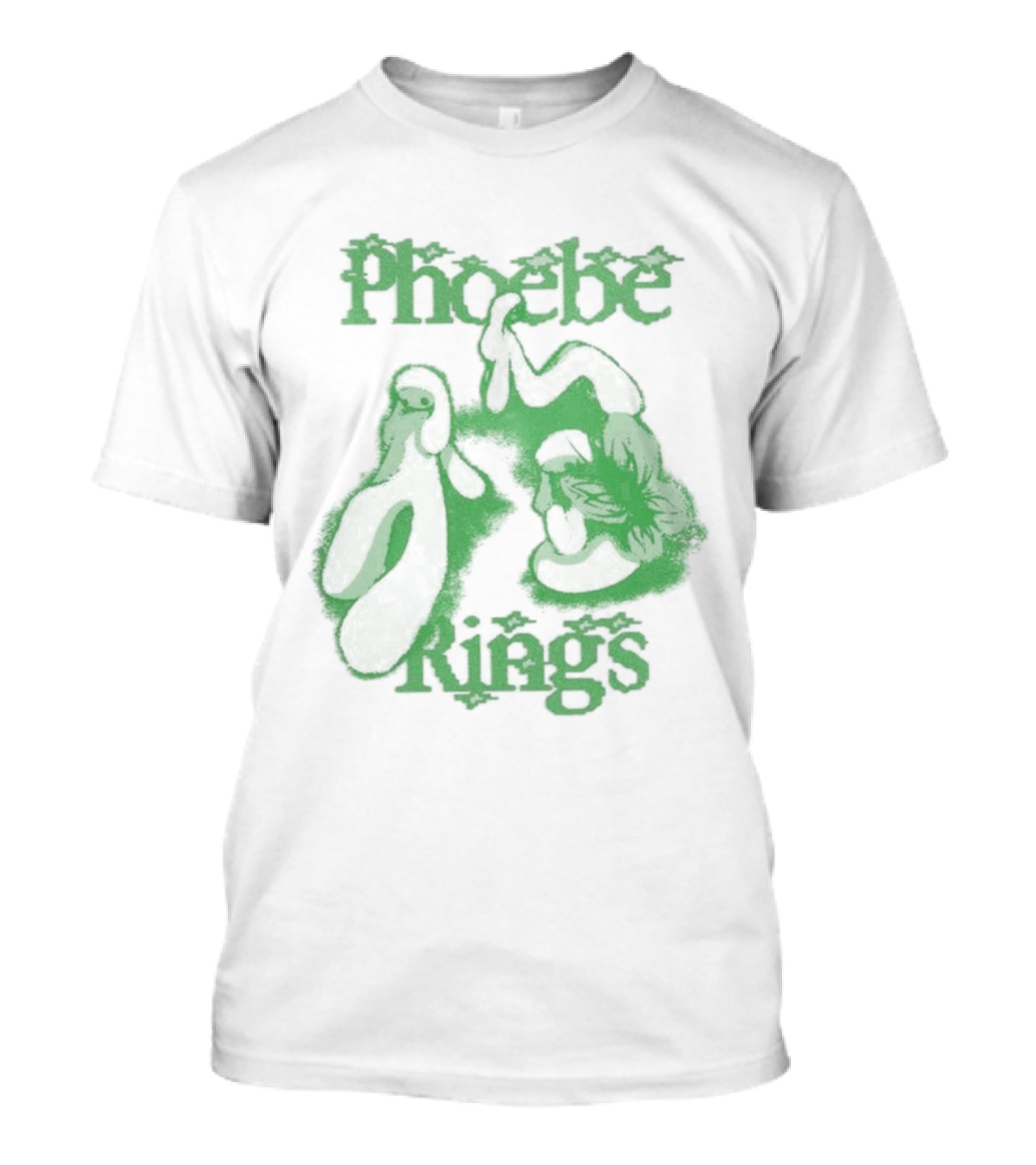 Phoebe Rings Limited Edition Tour Green Psychedelic T-Shirt