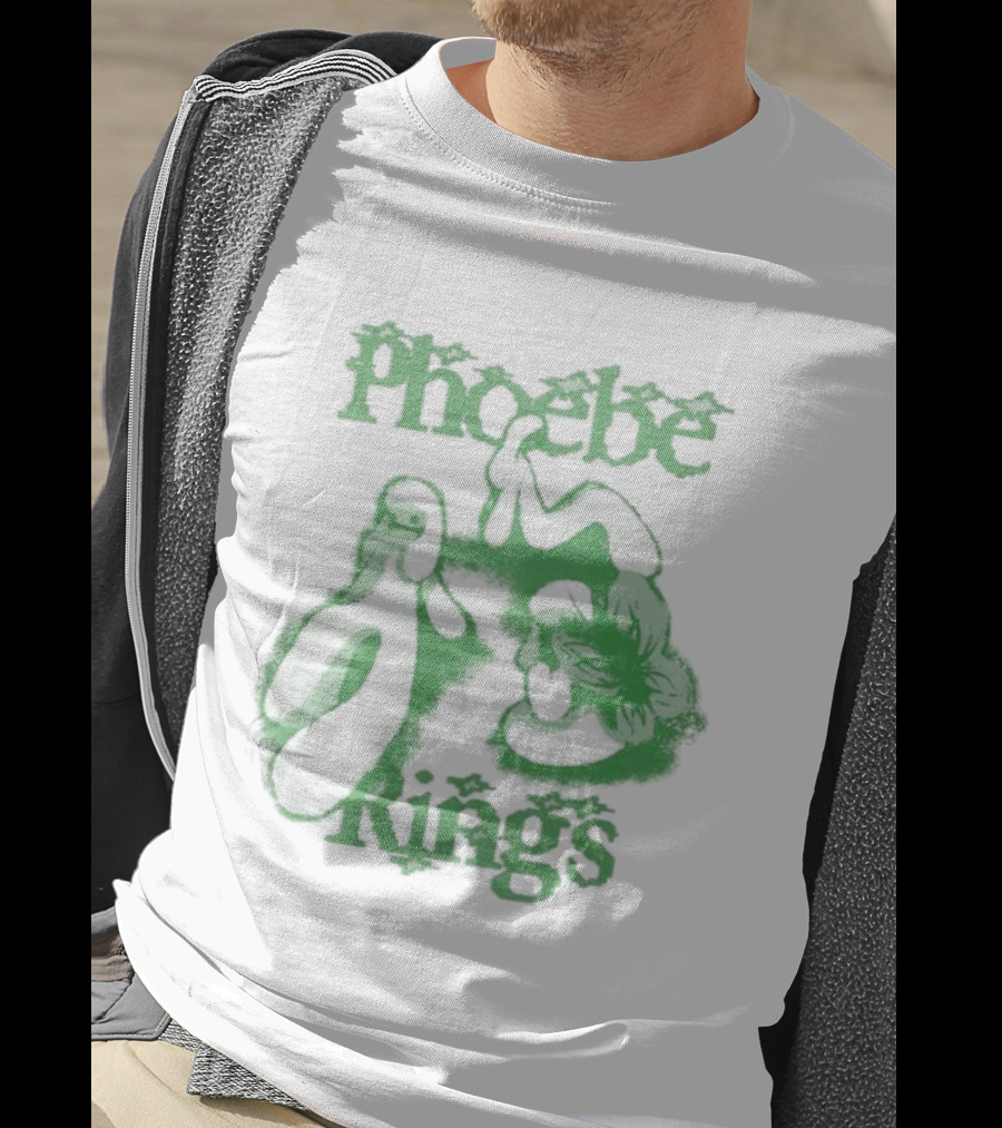 Phoebe Rings Limited Edition Tour Green Psychedelic T-Shirt