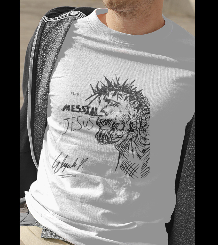 The Messiah Jesus Sketch By E. Elijah VII T-Shirt