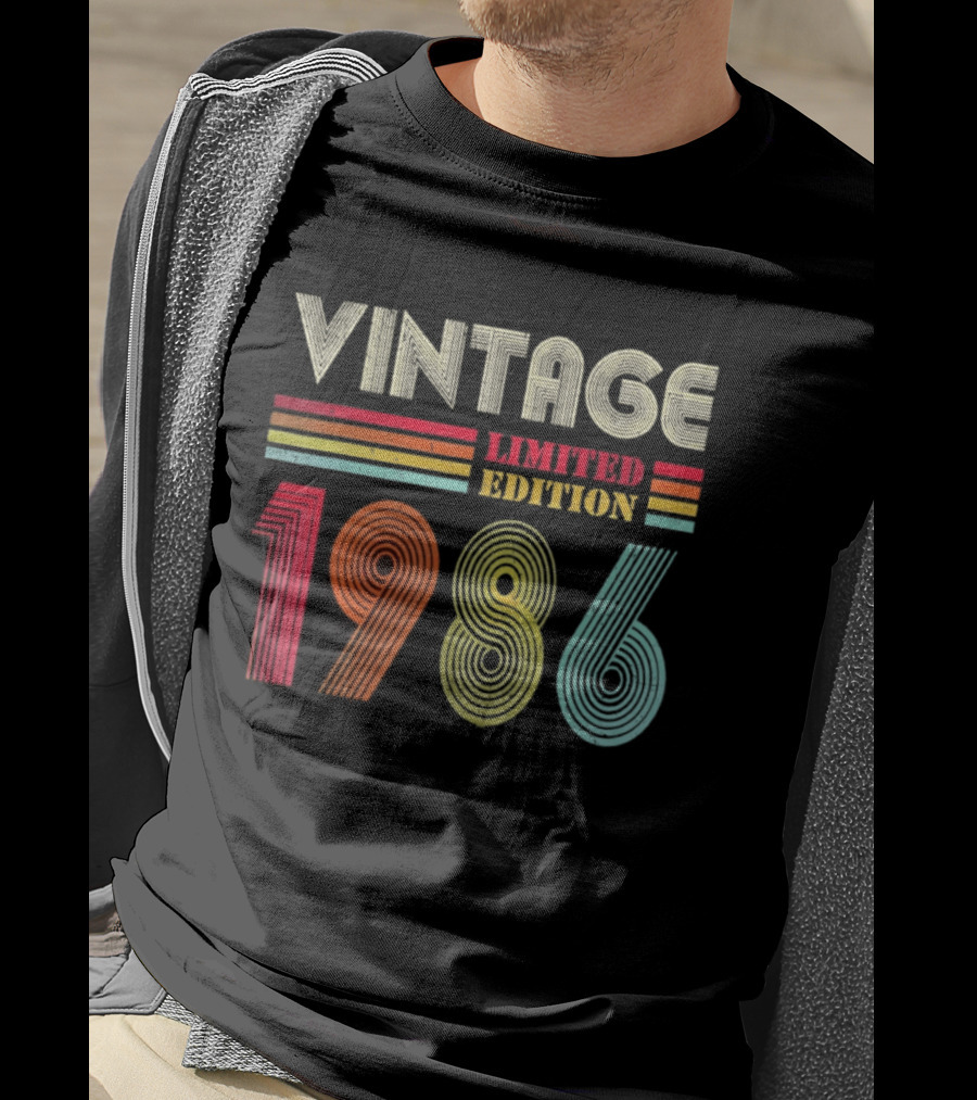 Vintage 1986 Limited Edition 40th Birthday Men Women 40 Years Old T-Shirt