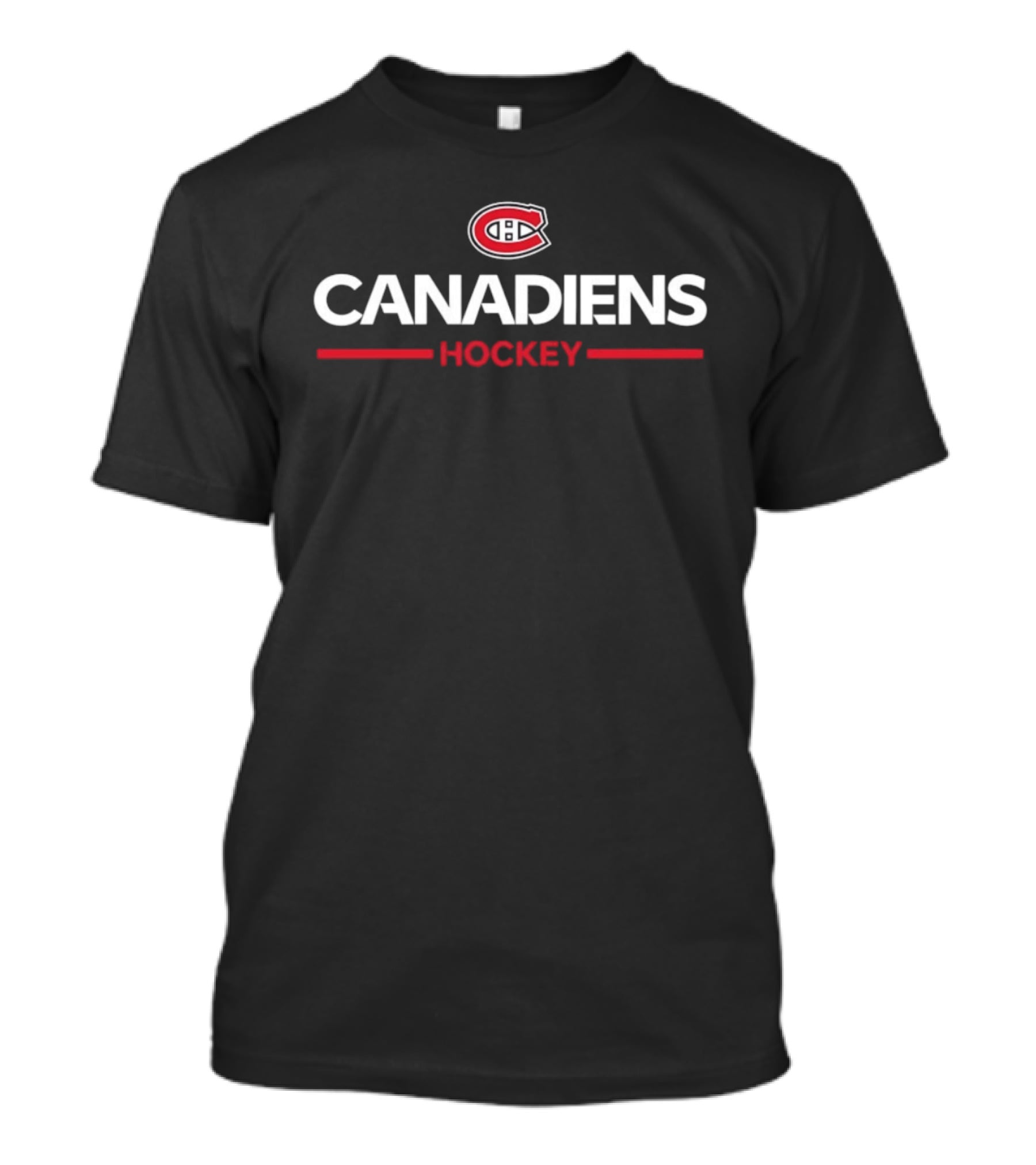 Alexandre Carrier Wearing Montreal Canadiens Hockey T-Shirt