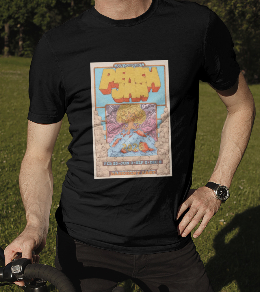 Ben Chapman Peach Jam 2026 Basement East Feb 25 Jun 3 Sep 2 Dec 9 T-Shirt