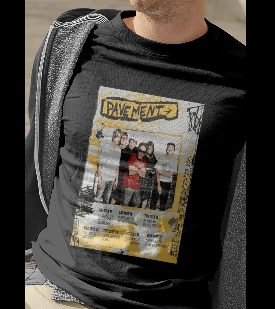 Pavement US Summer Tour 2026 Oakland Portland St. Paul Chicago Cleveland Richmond Nashville T-Shirt