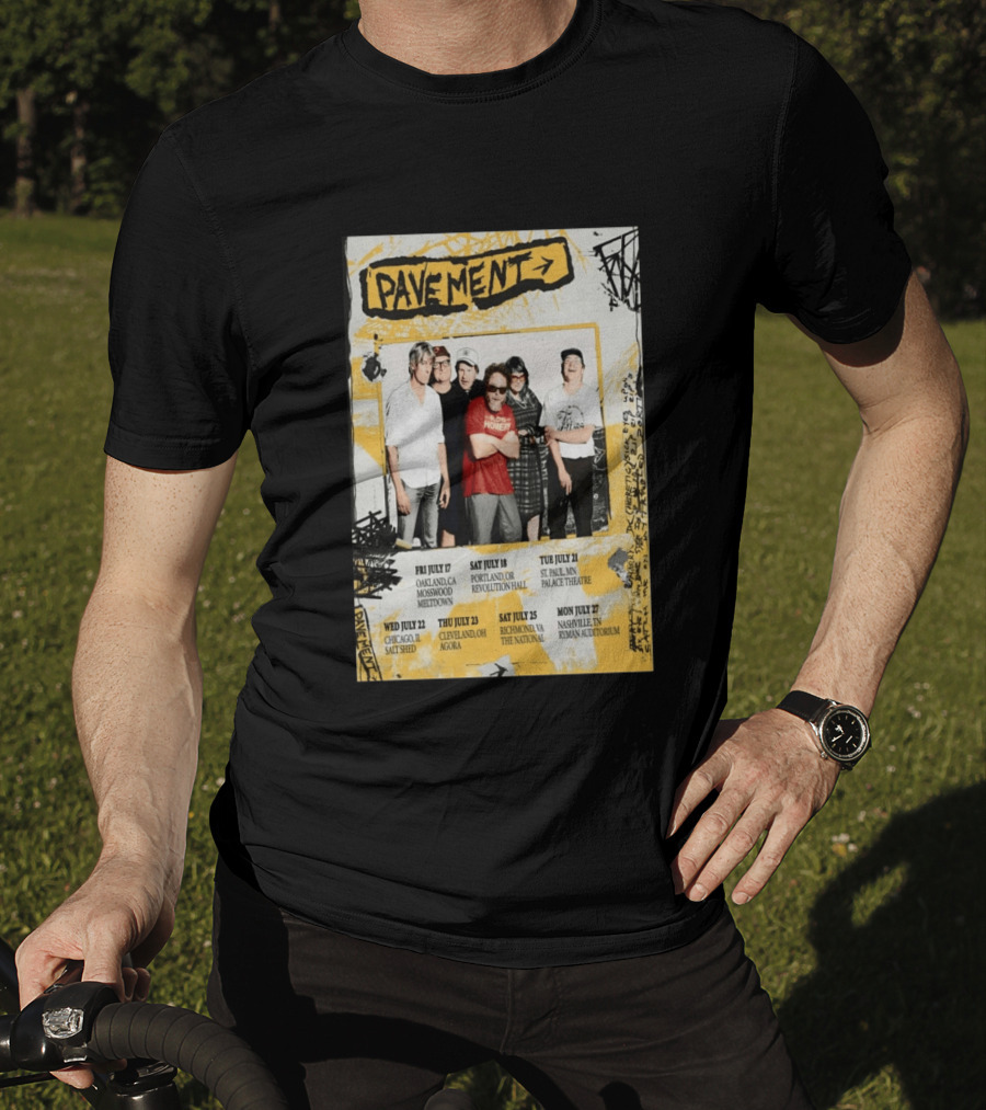 Pavement US Summer Tour 2026 Oakland Portland St. Paul Chicago Cleveland Richmond Nashville T-Shirt