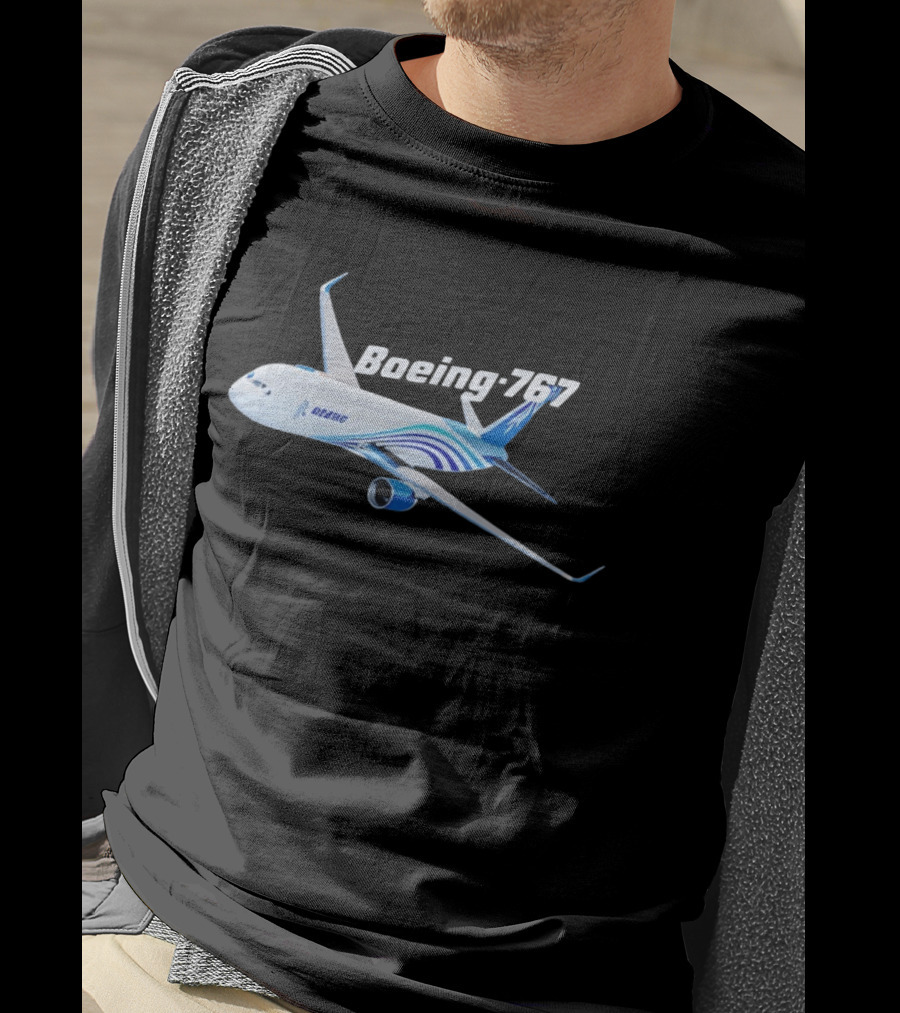 Boeing 767 Airplane Graphic Exclusive Edition T-Shirt