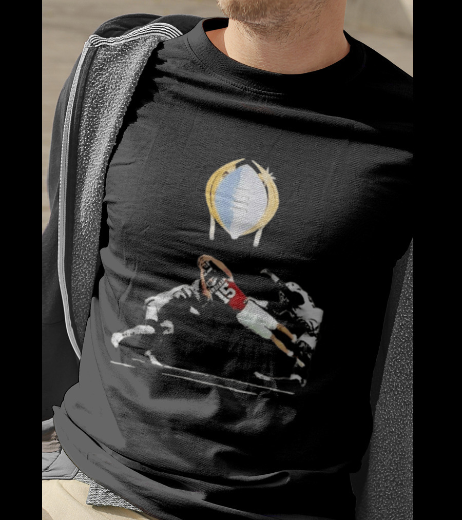 Fernando Mendoza Heisman Moment Football Leap Iconic Play T-Shirt