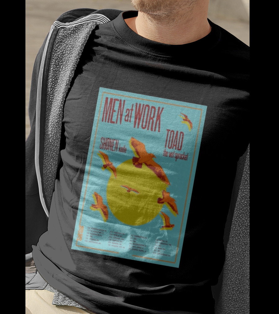Men At Work Shonen Knife Toad The Wet Sprocket Summer Tour 2026 Dates And Locations T-Shirt