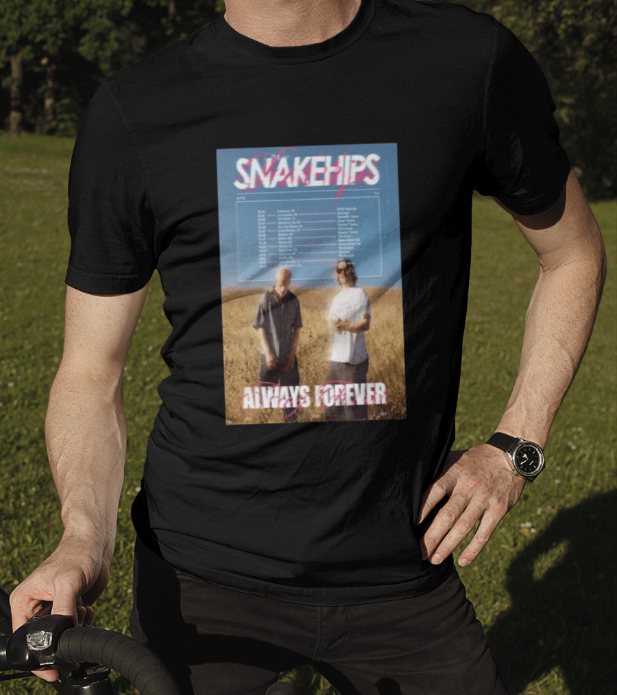 Snakehips Always Forever Spring Tour 2026 Dates With Concert Locations And Band Members T-Shirt