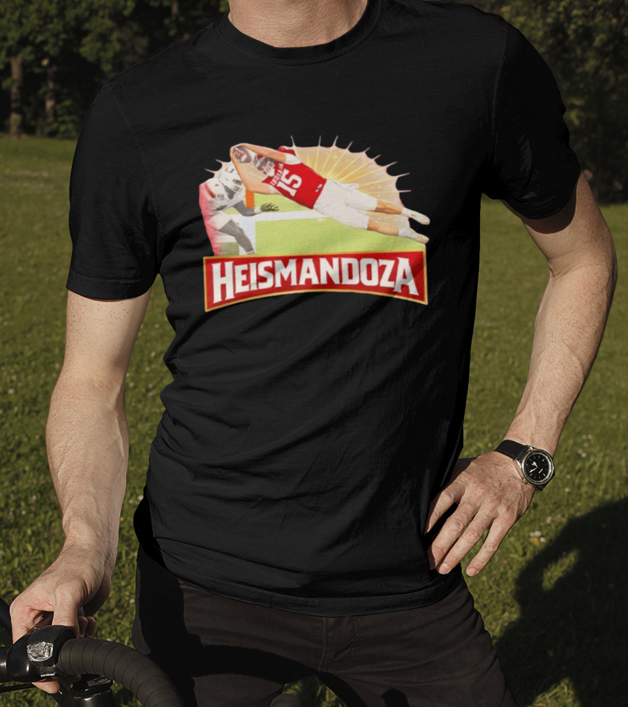 Heismandoza Fernando Mendoza Diving Catch Football Moment T-Shirt