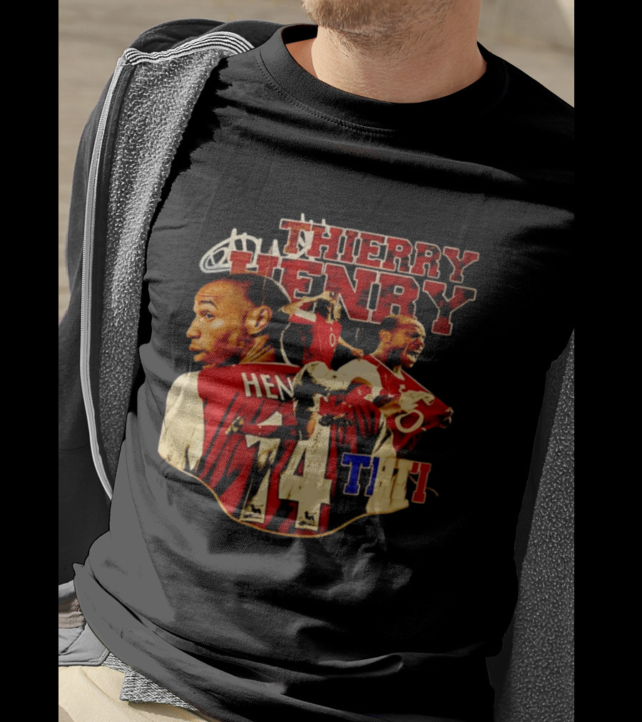 Thierry Henry Arsenal Legend Number 14 Football T-Shirt