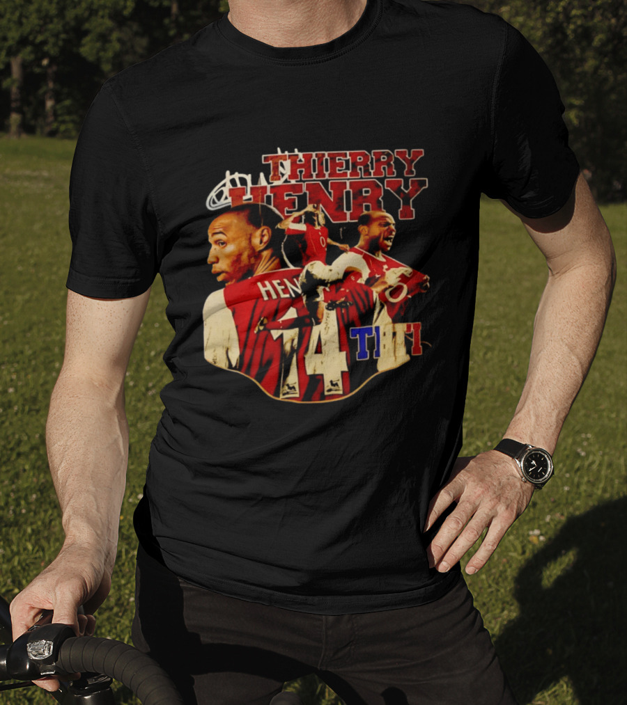 Thierry Henry Arsenal Legend Number 14 Football T-Shirt