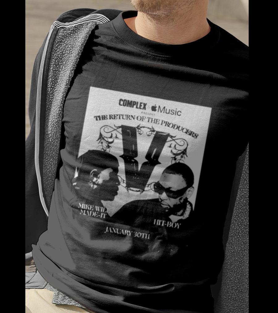 Complex Apple Music Verzuz The Return Of The Producers Mike Will Made It Vs Hit Boy January 30 T-Shirt