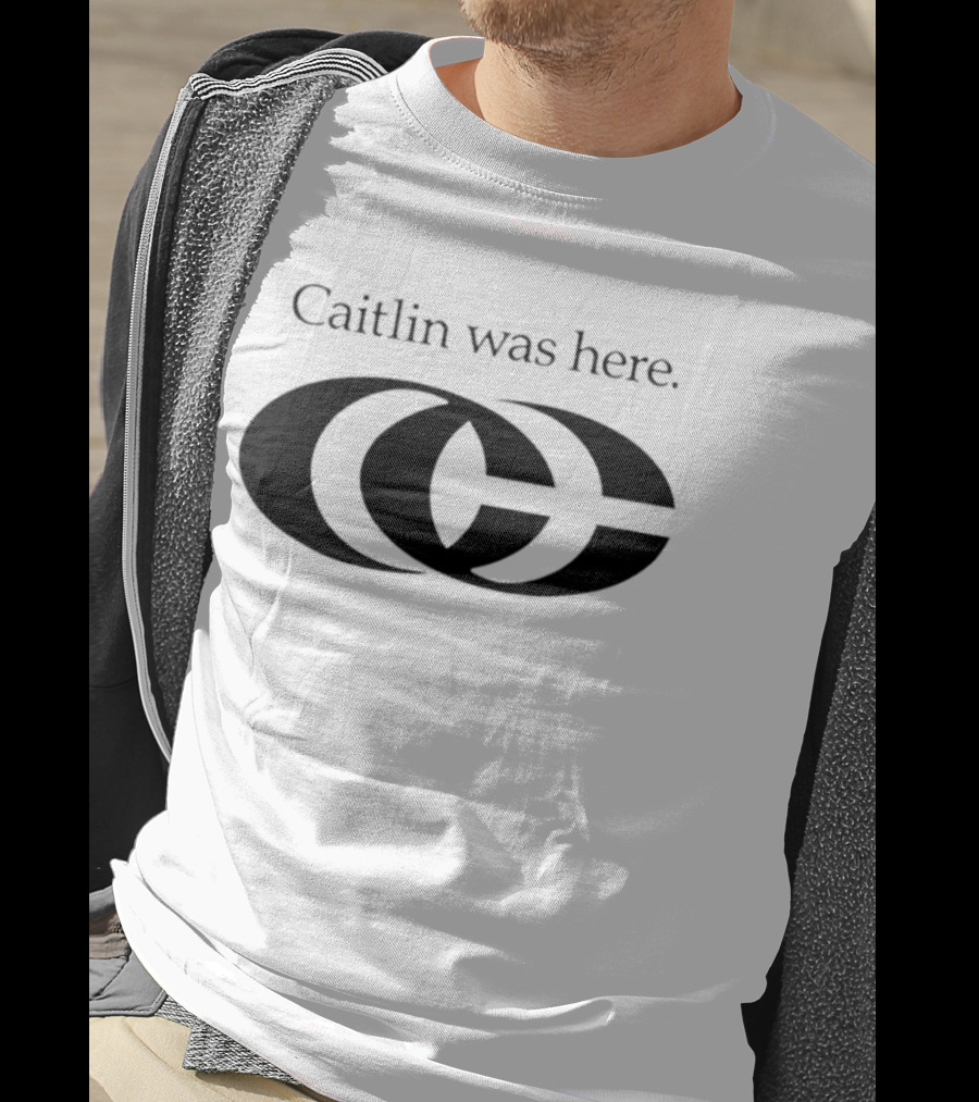 Caitlin Was Here Overlapping CC T-Shirt