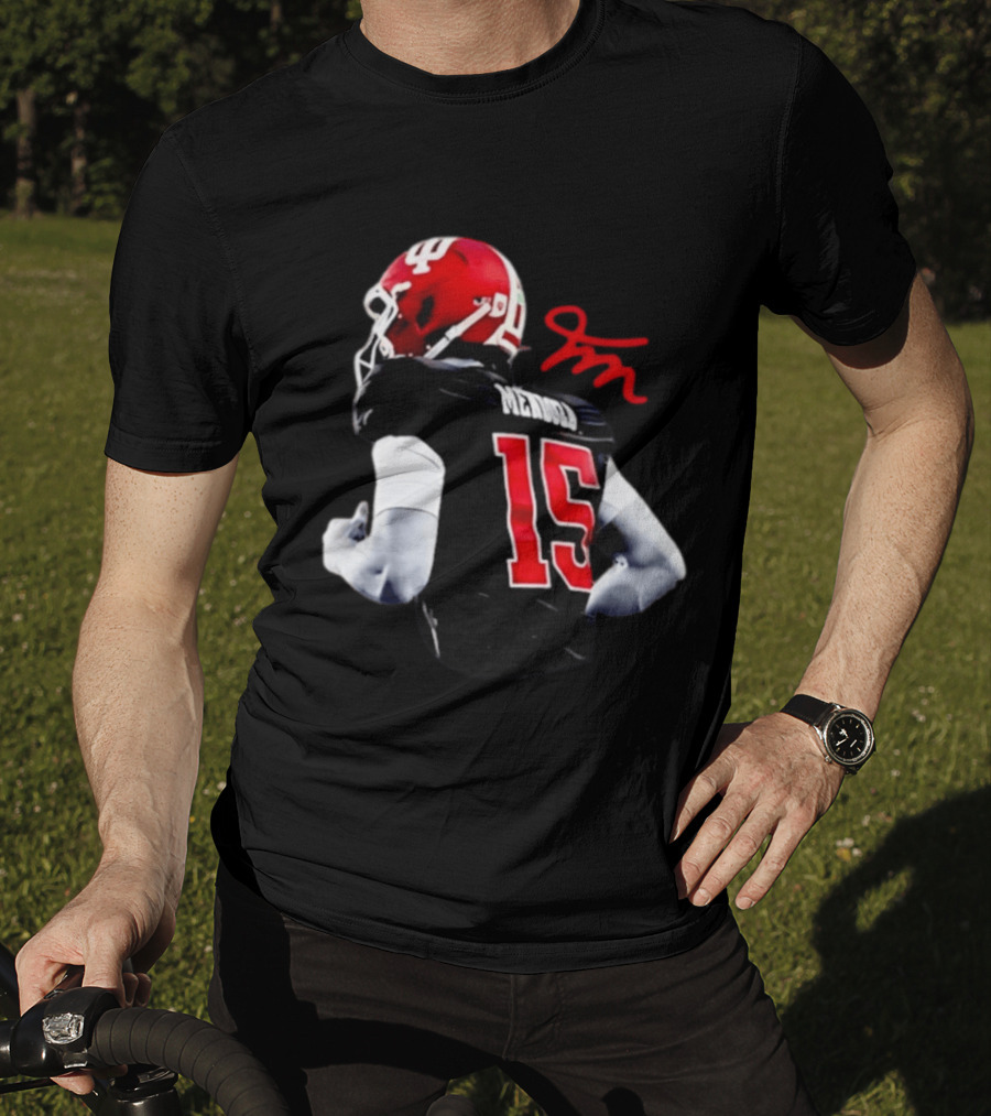 Indiana Hoosiers Fernando Mendoza Number 15 Football T-Shirt