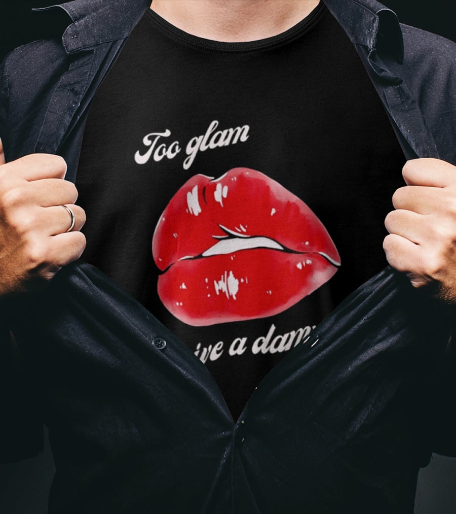 Too Glam Red Lips Attitude T-Shirt