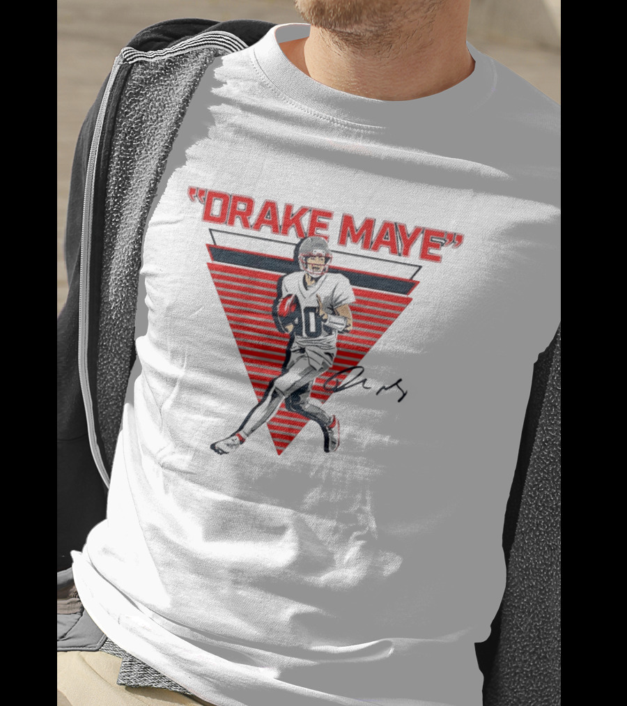 Drake Maye New England Patriots Football Player T-Shirt