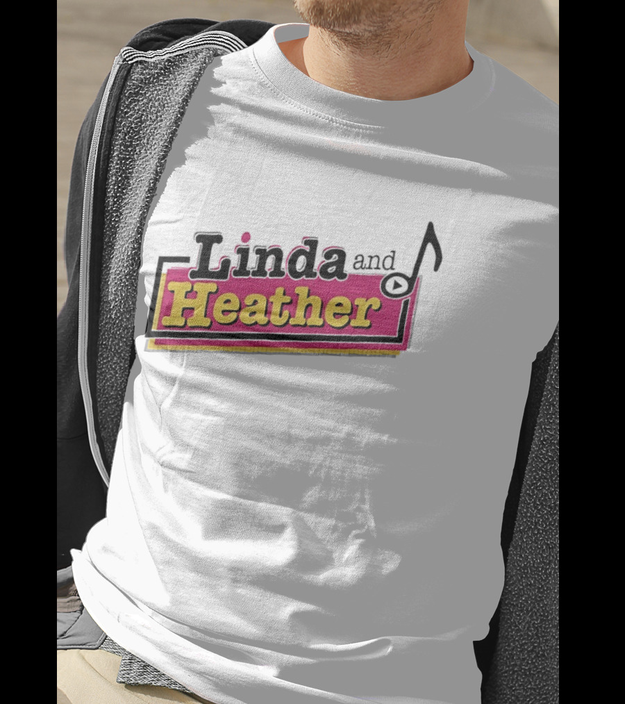 Linda And Heather Baseball Text Vintage Retro Block T-Shirt