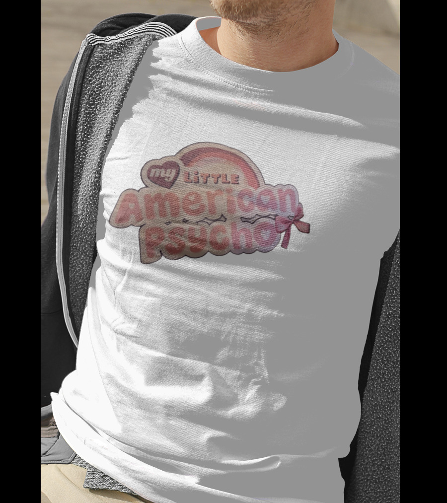 My Little American Psycho Rainbow Bow T-Shirt