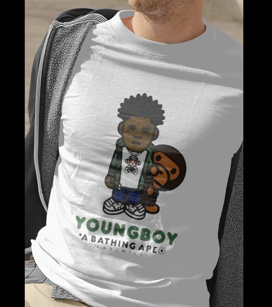NBA YoungBoy BAPE Milo Collaboration A Bathing Ape T-Shirt