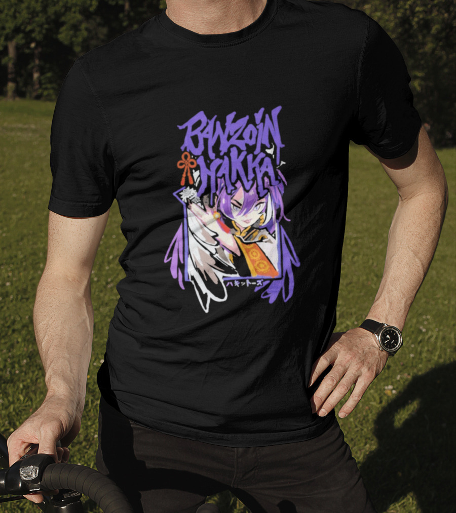 Banzoin Hakka Anime Character Purple Hair And Orange Outfit T-Shirt