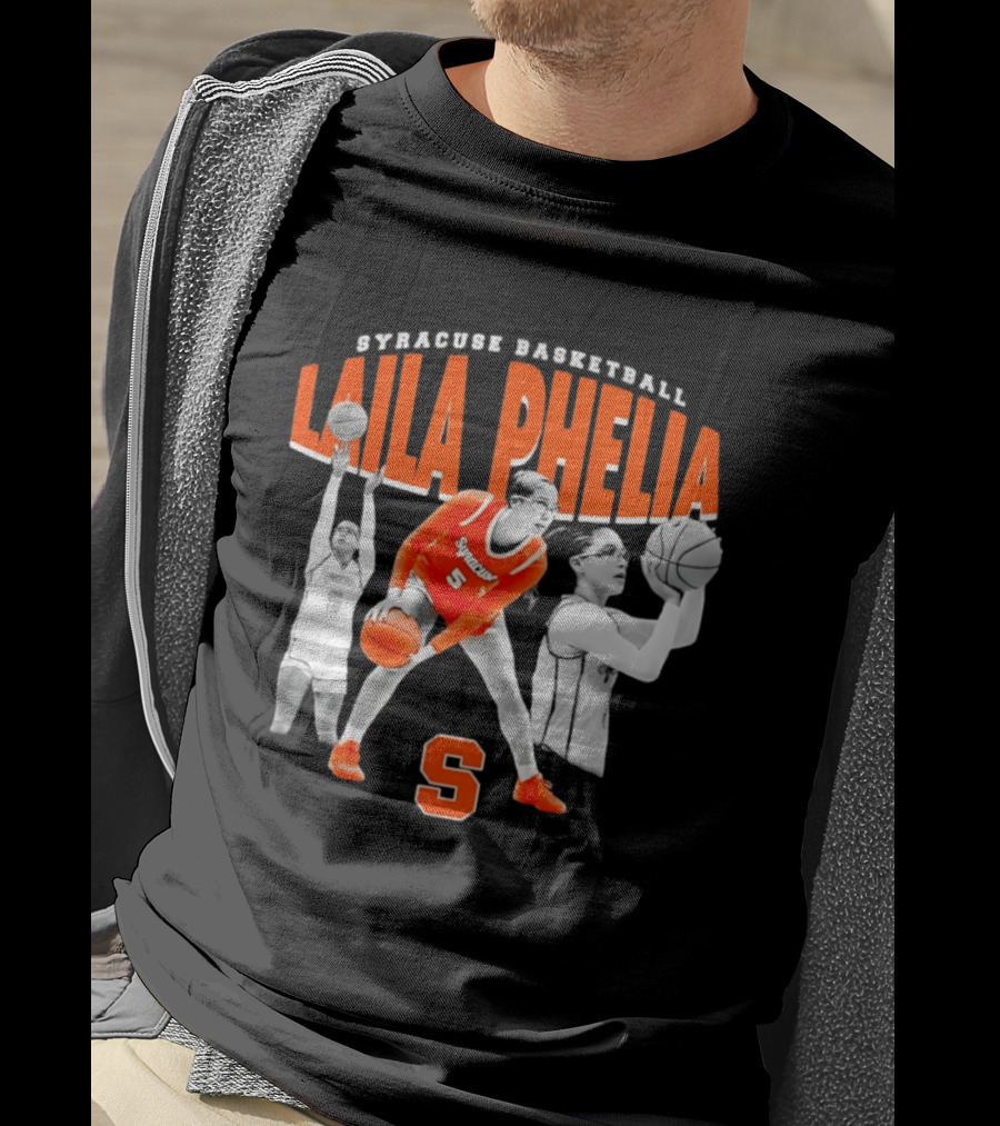 Laila Phelia Syracuse Basketball Player Number 5 Orange Team T-Shirt