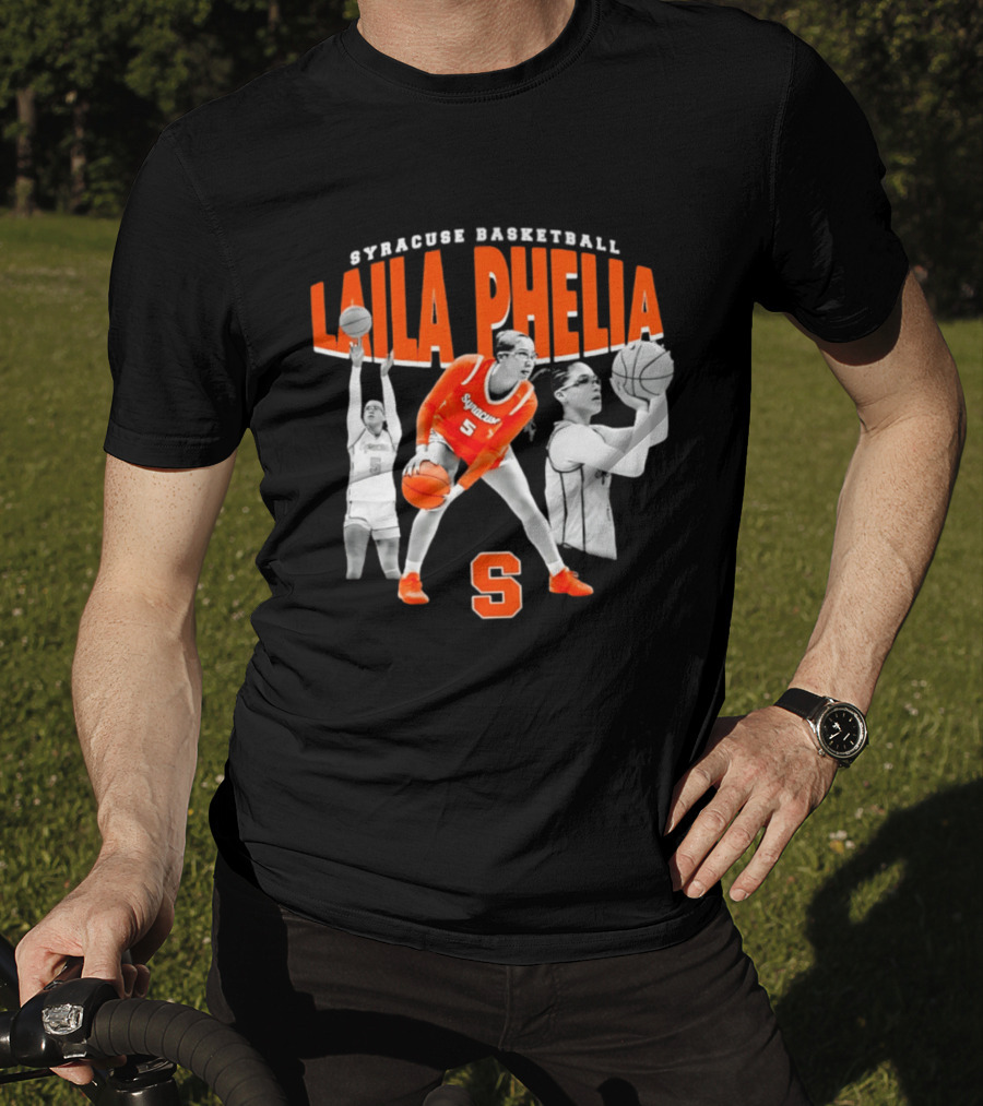 Laila Phelia Syracuse Basketball Player Number 5 Orange Team T-Shirt