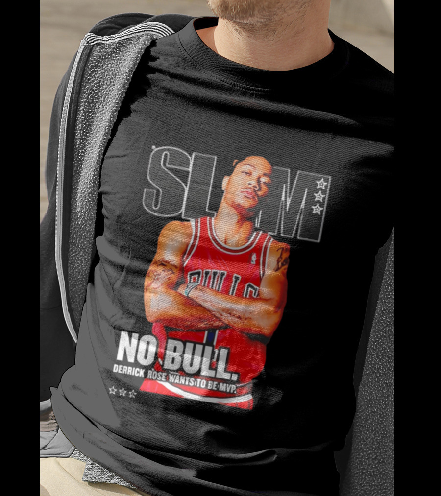 SLAM Chicago Bulls Derrick Rose No Bull Wants To Be MVP T-Shirt