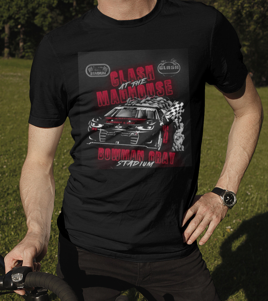 Clash At The Madhouse Ghost Car Bowman Gray 2026 T-Shirt