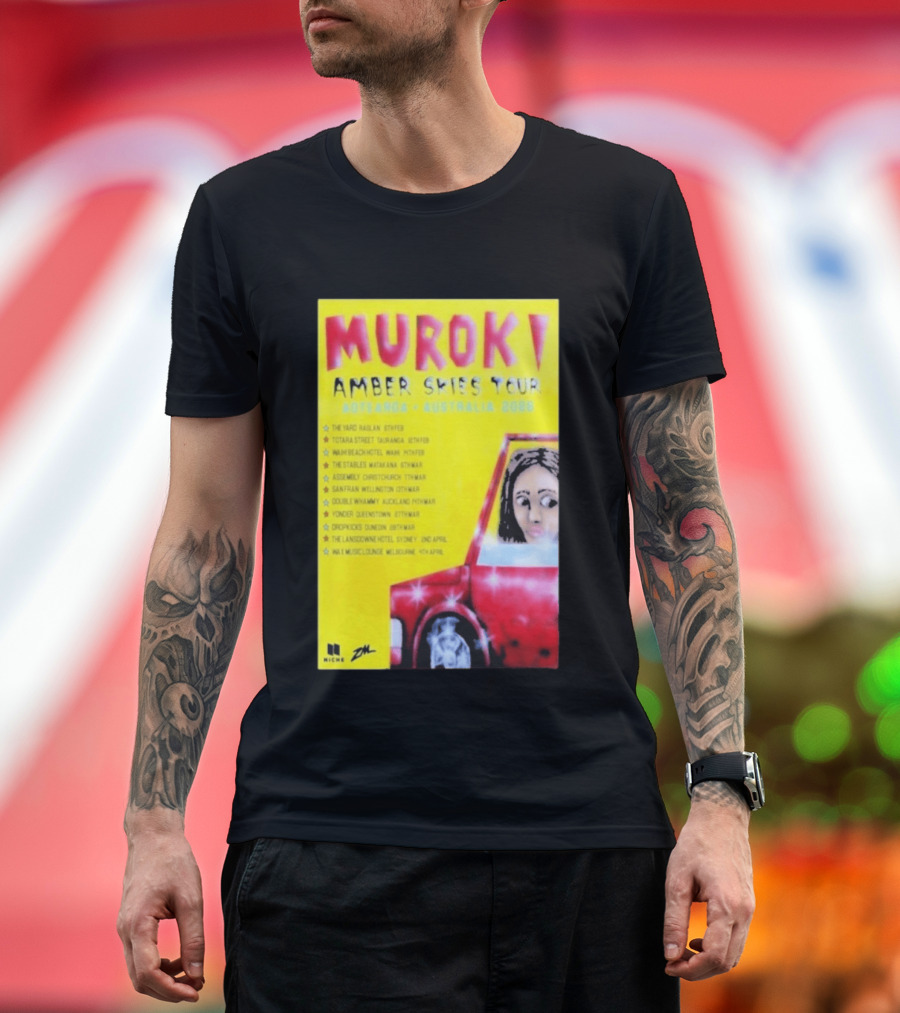 Muroki Amber Skies Tour Aotearoa Australia 2026 T-Shirt
