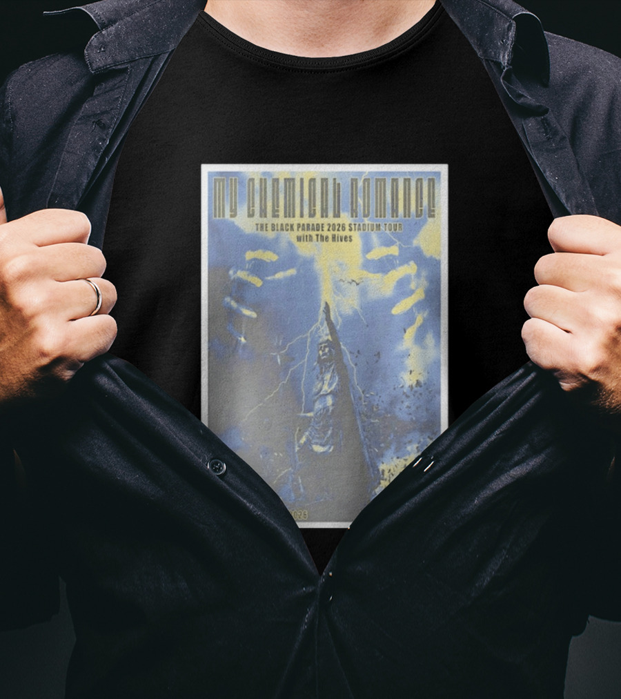 My Chemical Romance The Black Parade 2026 Stadium Tour Lima Peru Estadio Nacional Sunday 25 January With The Hives T-Shirt