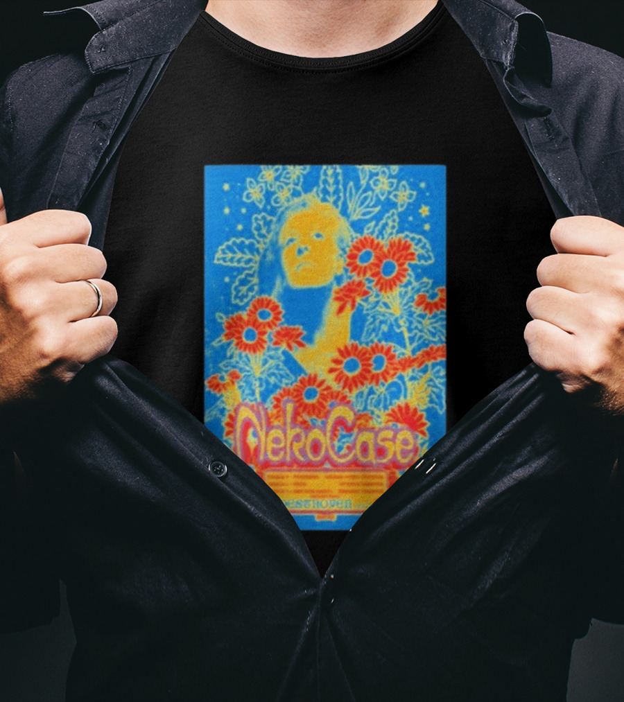 Neko Case 2026 Tour California Show Flowers T-Shirt