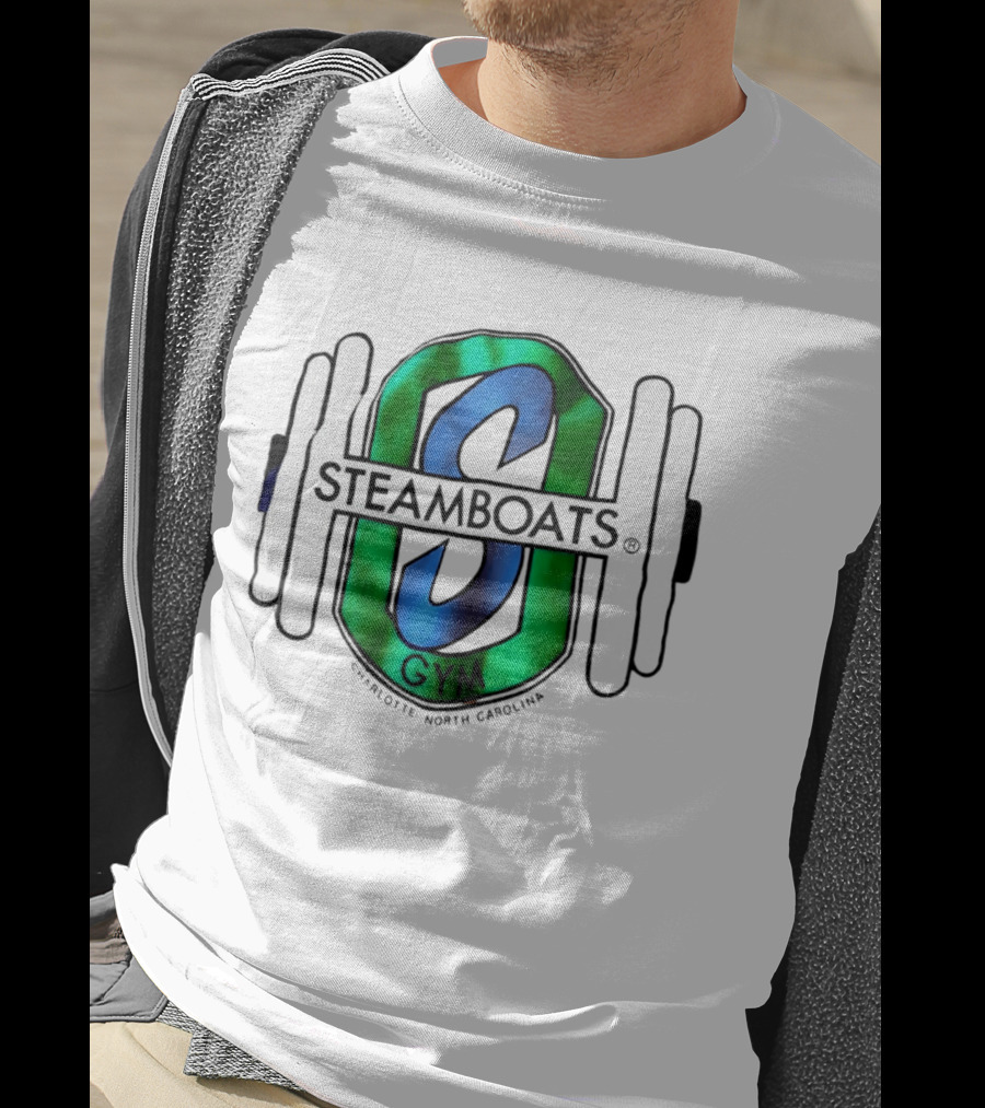 Steamboats Gym Charlotte North Carolina Weights Barbell T-Shirt