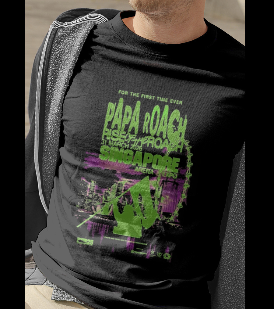 Papa Roach March 31 2026 Singapore T-Shirt